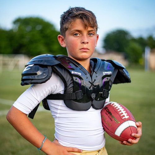 Champro Scorpion Youth Football Shoulder Pads - Lightweight Protection for Young Athletes