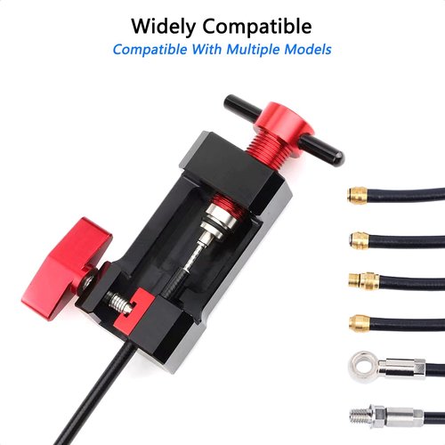 ALEOED Upgraded Needle Driver Insertion Tool with Hydraulic Hose Cutter for Bicycle MTB Road Bike Olive Banjo Fitting Insert Install