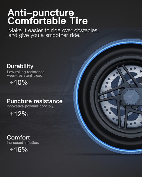 stio 10x2.125 Outer Tire Compatible with Ninebot by Segway Kickscooter F25/F30/F40/F65/D18W/D28U/D38U 10 Inch Non-Slip Scooter Tyre Replacement Original Accessories 1PC