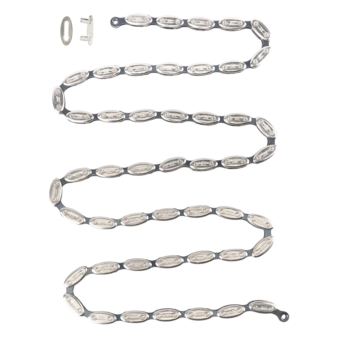 MEGHNA Bike Chain Single Speed for Fixed Gear Bike Beach Cruiser Bike BMX 1 Speed Bicycle Chain 1/2" x 1/8", 100 Links