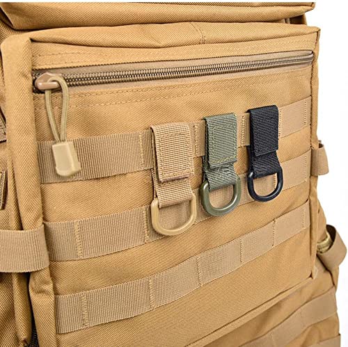 2-Pack Nylon Molle D Type Fastening Hook - Black