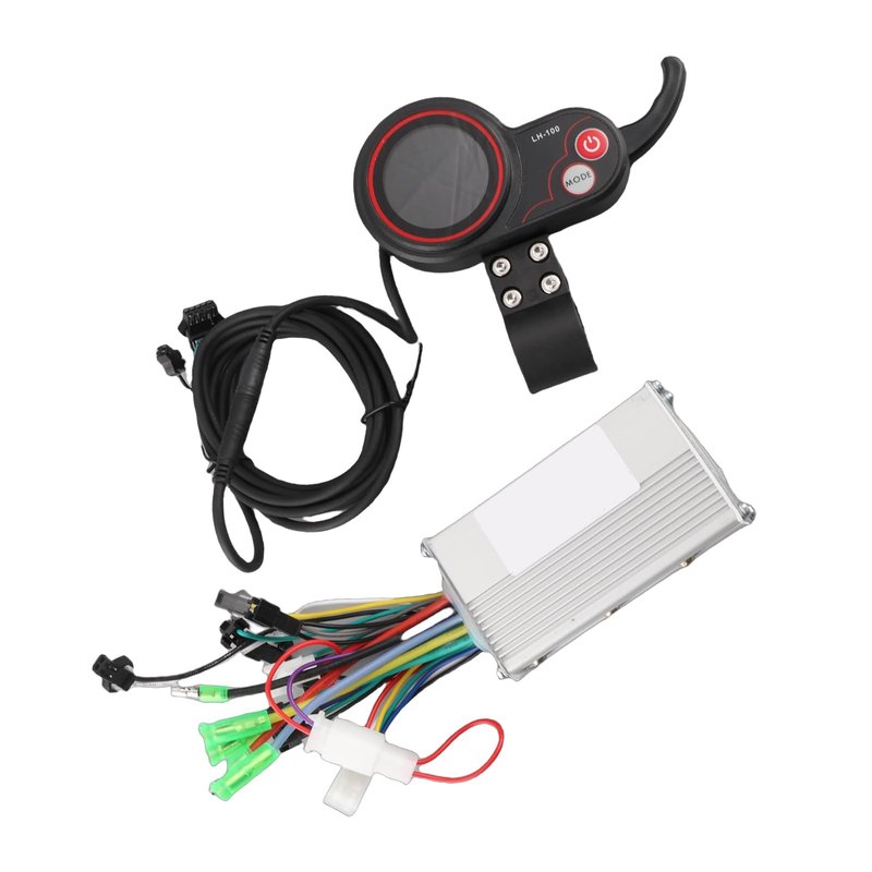 Keenso Eletric Scooter Controller with LCD Display, Controller LCD Display Control Panel with Switch Accessory for Electric Bike Scooter(48V 250/350W)