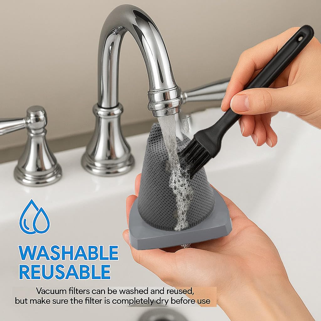 YUJINRU 4 PCS Replacement Filters Compatible with Eureka NES215A/ NES210/ NES212/ NES215 Blaze Stick Vacuum Cleaner, Fits Model N0101 N0102 Series,2 Pack Vacuum Filters & 2 Pack Pre-Motor Filters