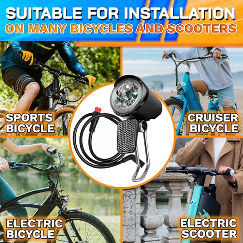 DIMROM 2-Pin Waterproof Ebike Headlight Connector 6-60V for LED Front Lights
