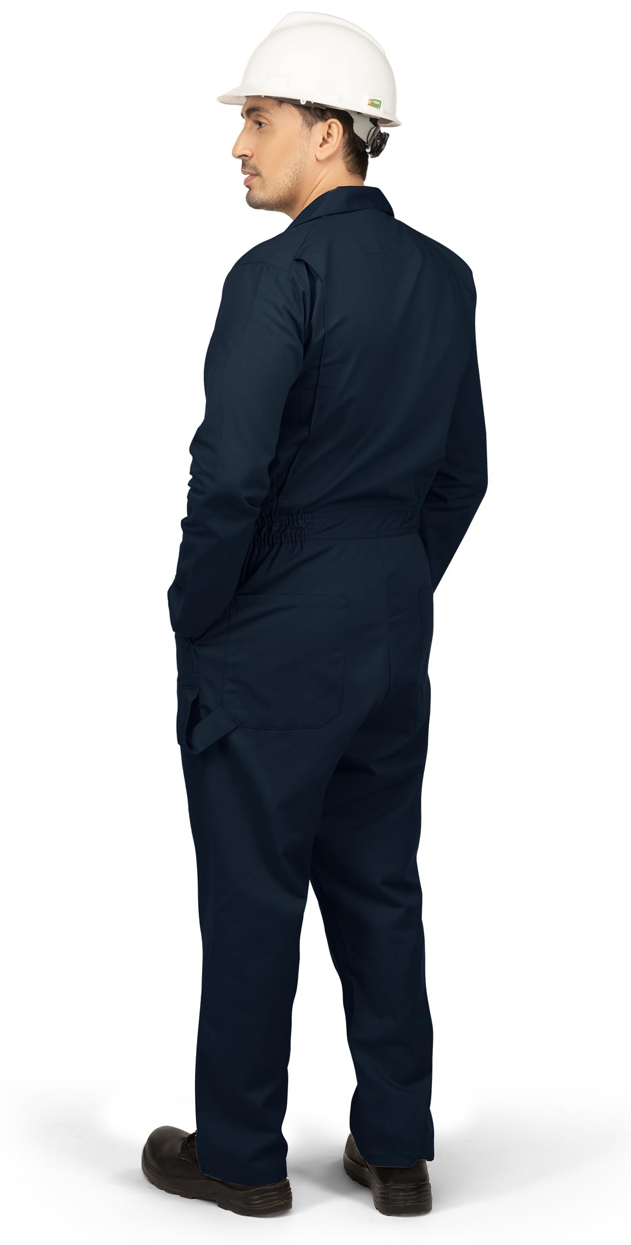 NY Threads Men’s Twill Coverall Relaxed Fit Long Sleeve Utility Work Wear