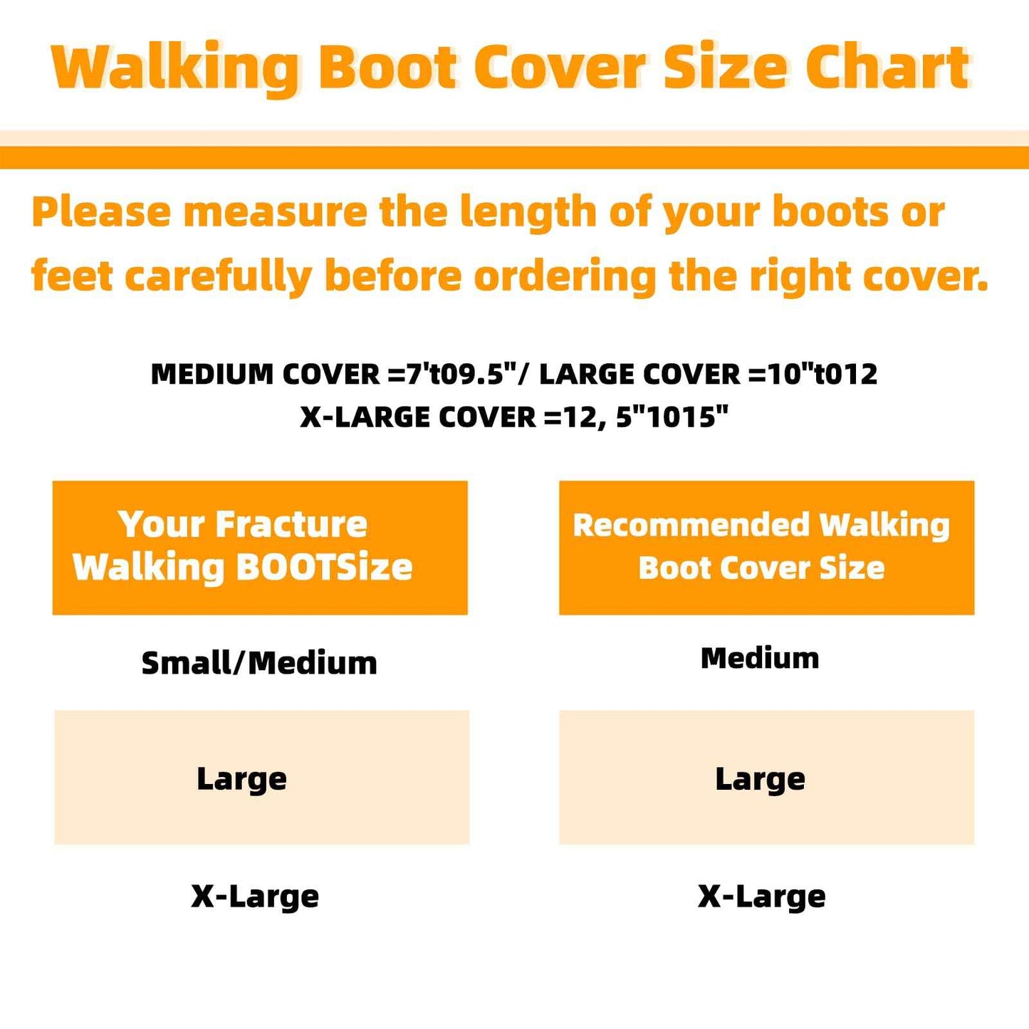 Air Cam Walking Boot Covers 2 pcs, Fracture Medical Cast Boots Shoe Covers for Broken Foot Ankle Recovery With Waterproof Anti-slip and Washable (X-Large)