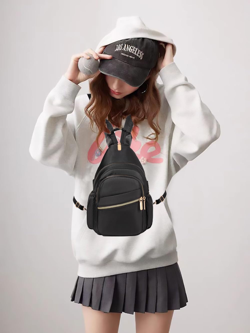 Xsecnua Crossbody Sling Bag - Versatile Mini Backpack for Women | Perfect Travel Daypack