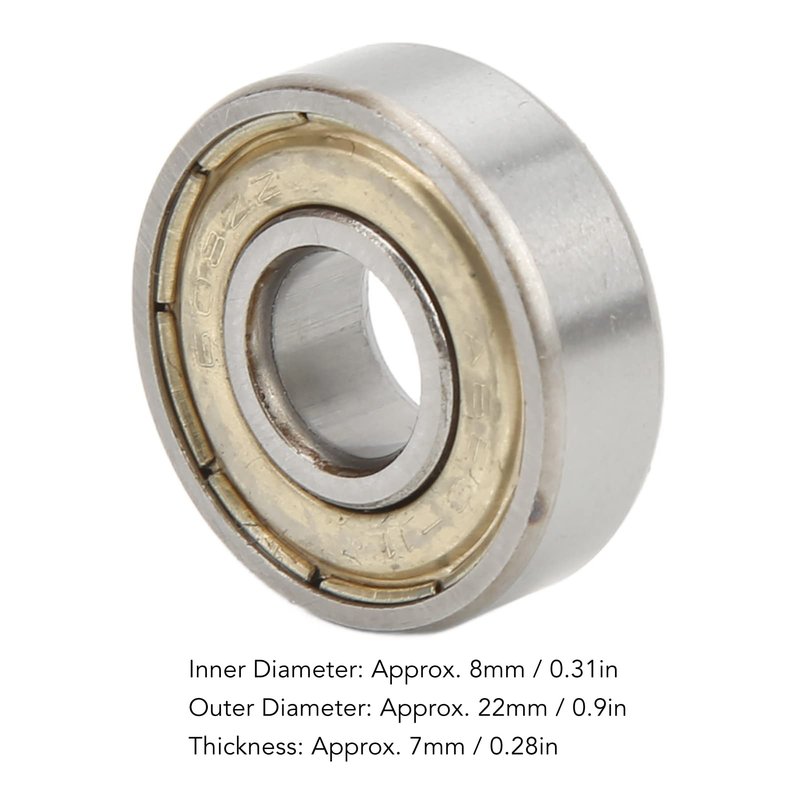 8Pcs 608ZZ Ball Bearing, ABEC 11 Carbon Steel Sealed Skateboard Bearings 8x22x7mm/0.31x0.9x0.28in for Skateboards Inline Skates Scooters