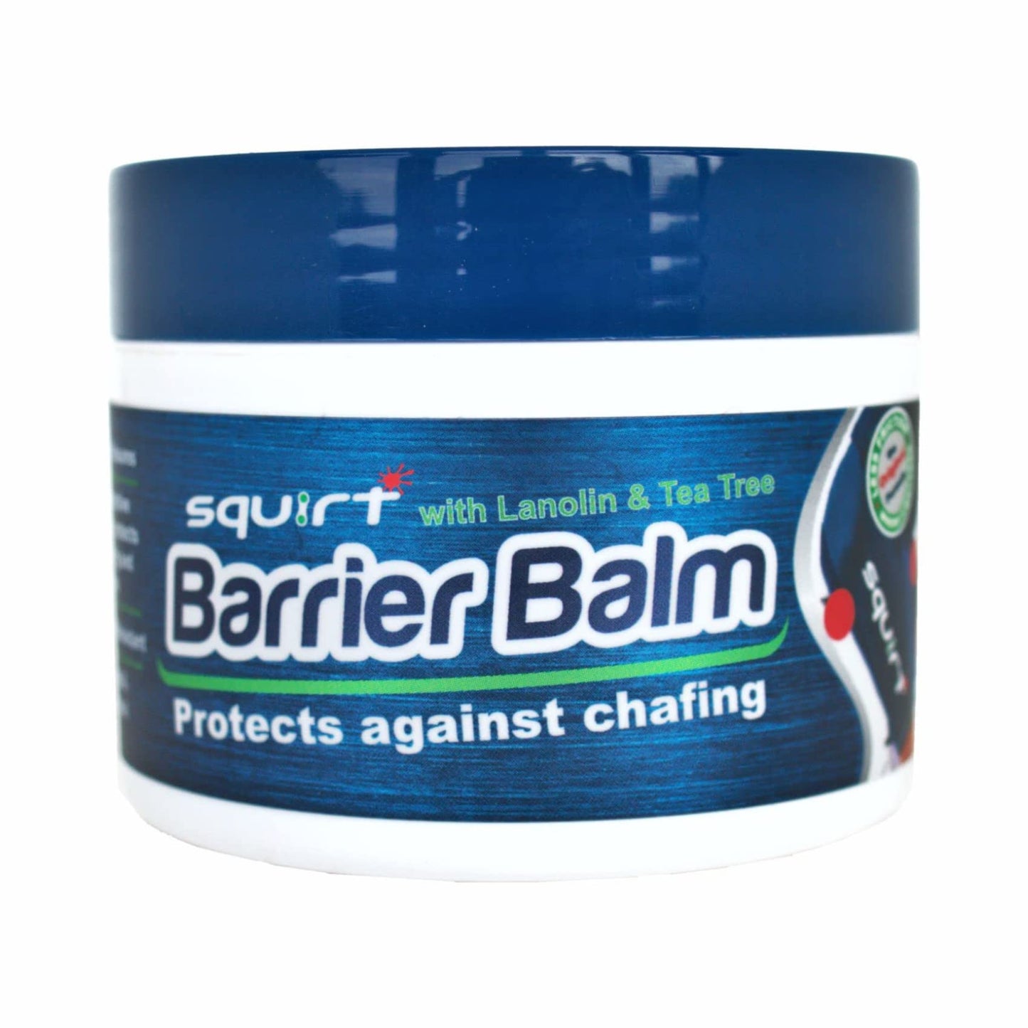 Squirt Barrier Balm for Chafing Relief - Body Anti Chafe Balm for Cycling & Endurance Sports - Water & Sweat Resistant Anti Chaffing Cream for Men & Women - Skin Friction Defense 100g