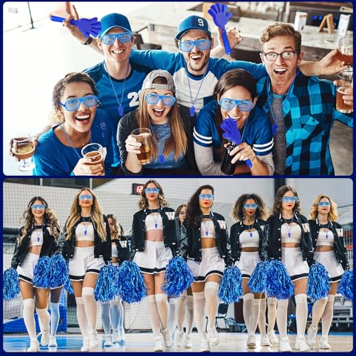 Realspring Blue School Spirit Accessories Pack 148 pcs for Sports & Events