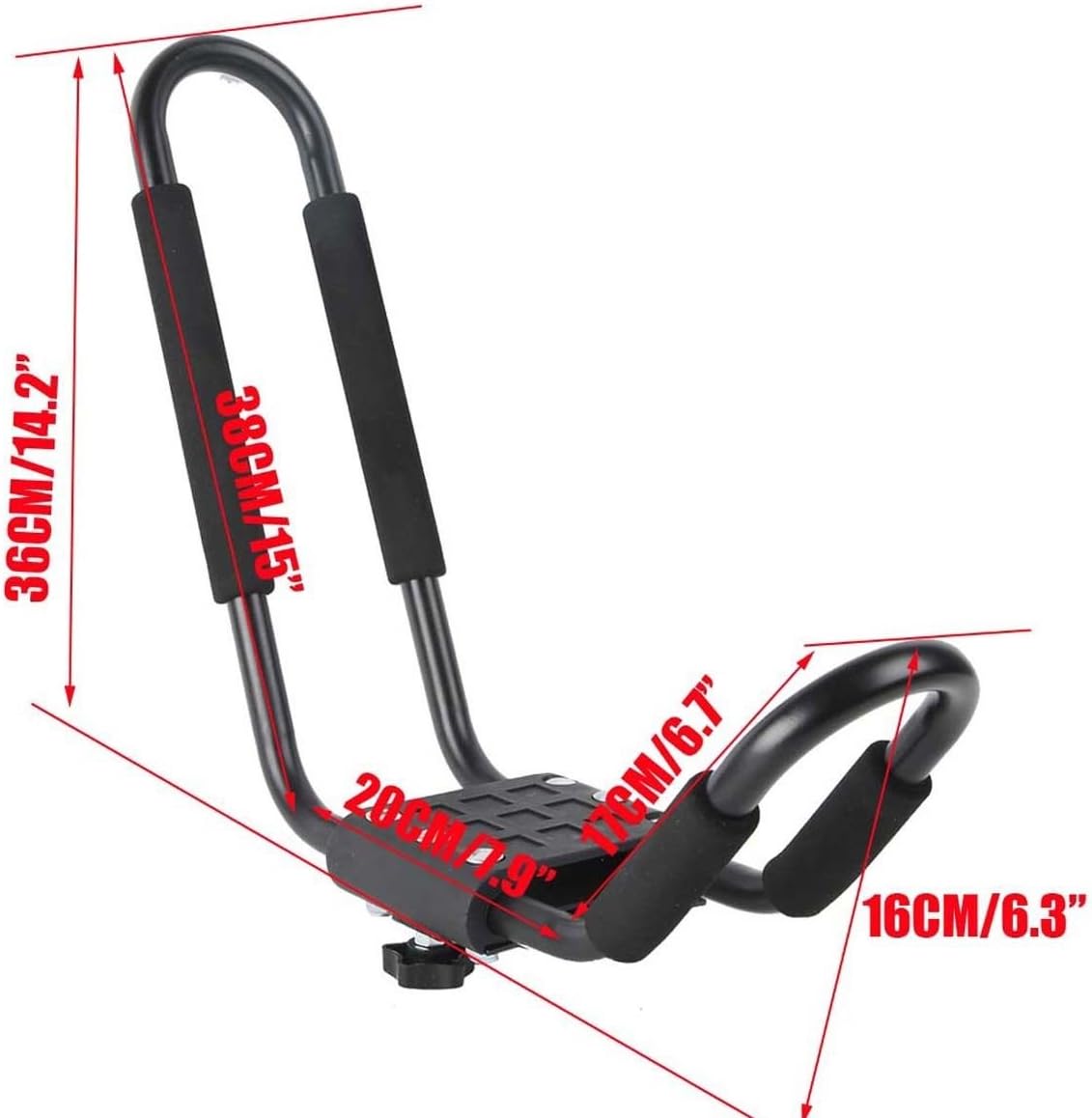 XMT-MOTO J-Bar Kayak Carrier - Universal Top Mount Roof Rack for SUVs & Vans - 2 Pairs