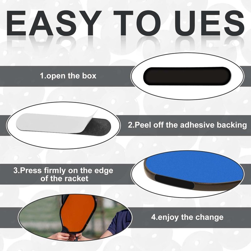30pcs Pickleball Weight Tapes, 3g Adhesive Weight Strips Pickleball Lead Tape Golf Weighted Tape Pickleball Paddle Tape for Protecting Paddle Edge Guard, Increase The Counterweight (Black)