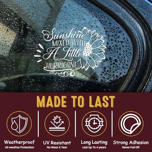Funny Sunflower Car Decal - Sunshine Mixed 8 Inch Sticker