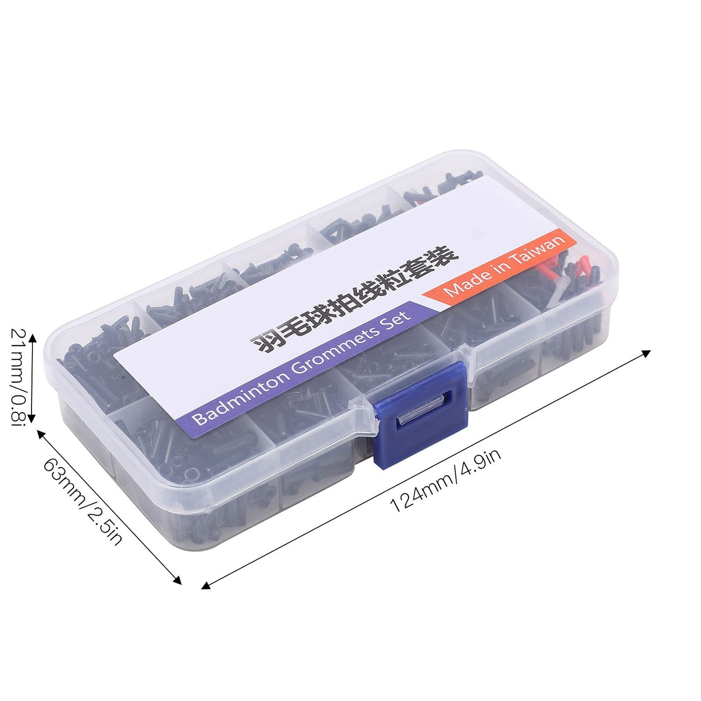 VGEBY Badminton Grommets, Set with String Protector and Tools, String Protector for Racquets, Durable Badminton Accessories for Professional and Amateur Players, Home, Gym, and Club Use