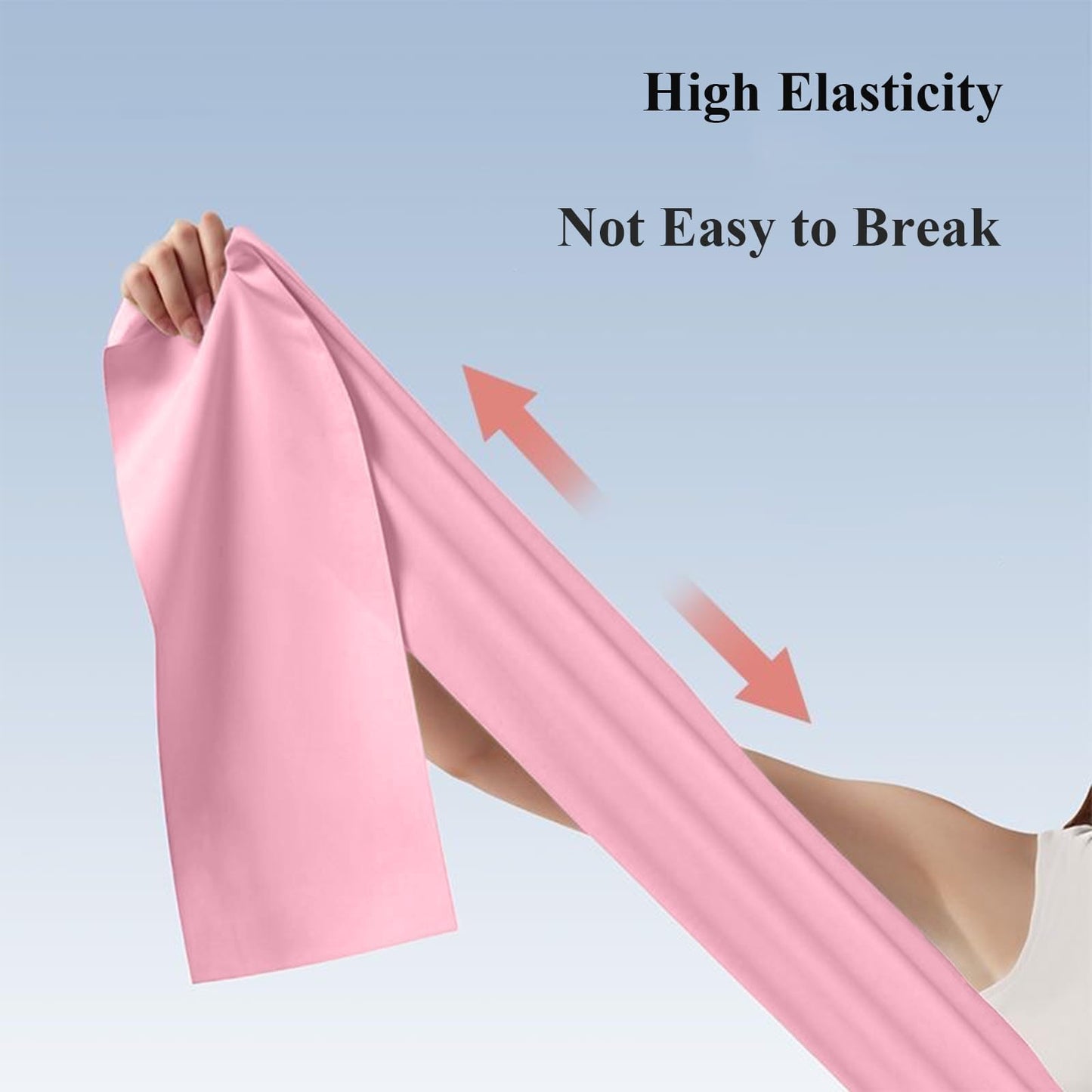 Criyar 1 Pack Resistance Bands for Women & Men, Strength Training, Yoga & Home Workouts, Latex-Free Elastic Exercise Bands in 6 Colors (Pink)