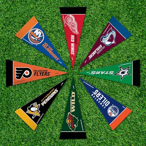 Mini NHL Hockey Pennant Set - 4" x 9" Felt Team Flags