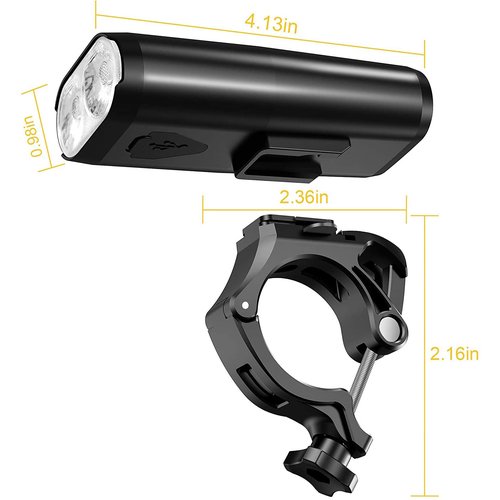Akale Bike Lights for Night Riding, Bicycle Lights Front and Back, 4 Light Modes, IPX4 Waterproof, Bike Headlight and Taillight for Men Women Road Cycling