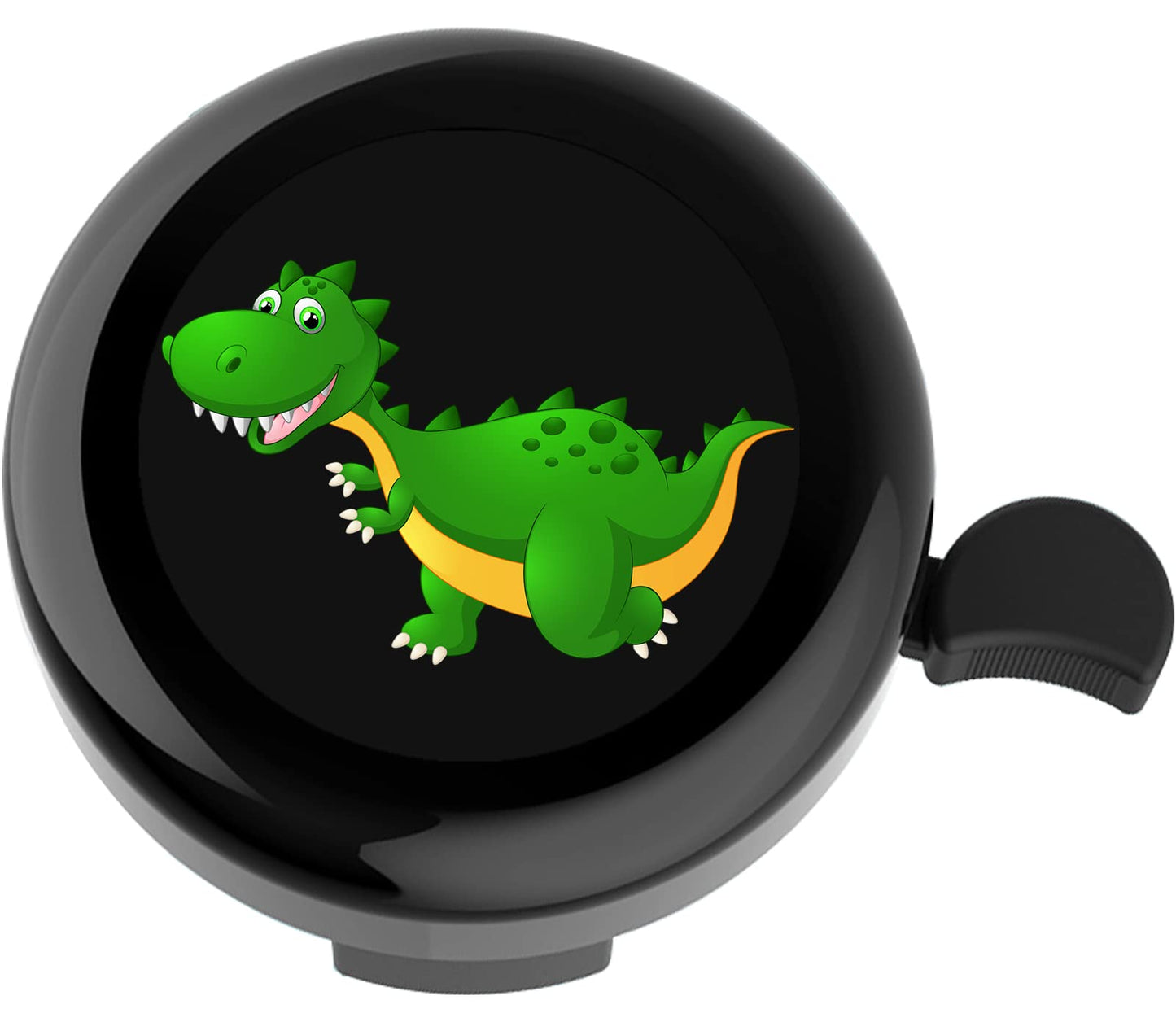 YeloYolker Kids Bike Bell, Cute Handlebar Ring Bell for Boys, Toddlers, Children's Bicycle Accessories for Tricycle, Scooter (Dino)