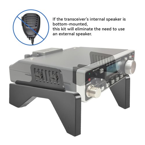 BROQIXIN Ham CB Radio Transceiver Universal Stand Mount Bracket Compatible with Many Models，Compatible Brand Universal, Cobra, Anytone, Galaxy, Stryker, RCI