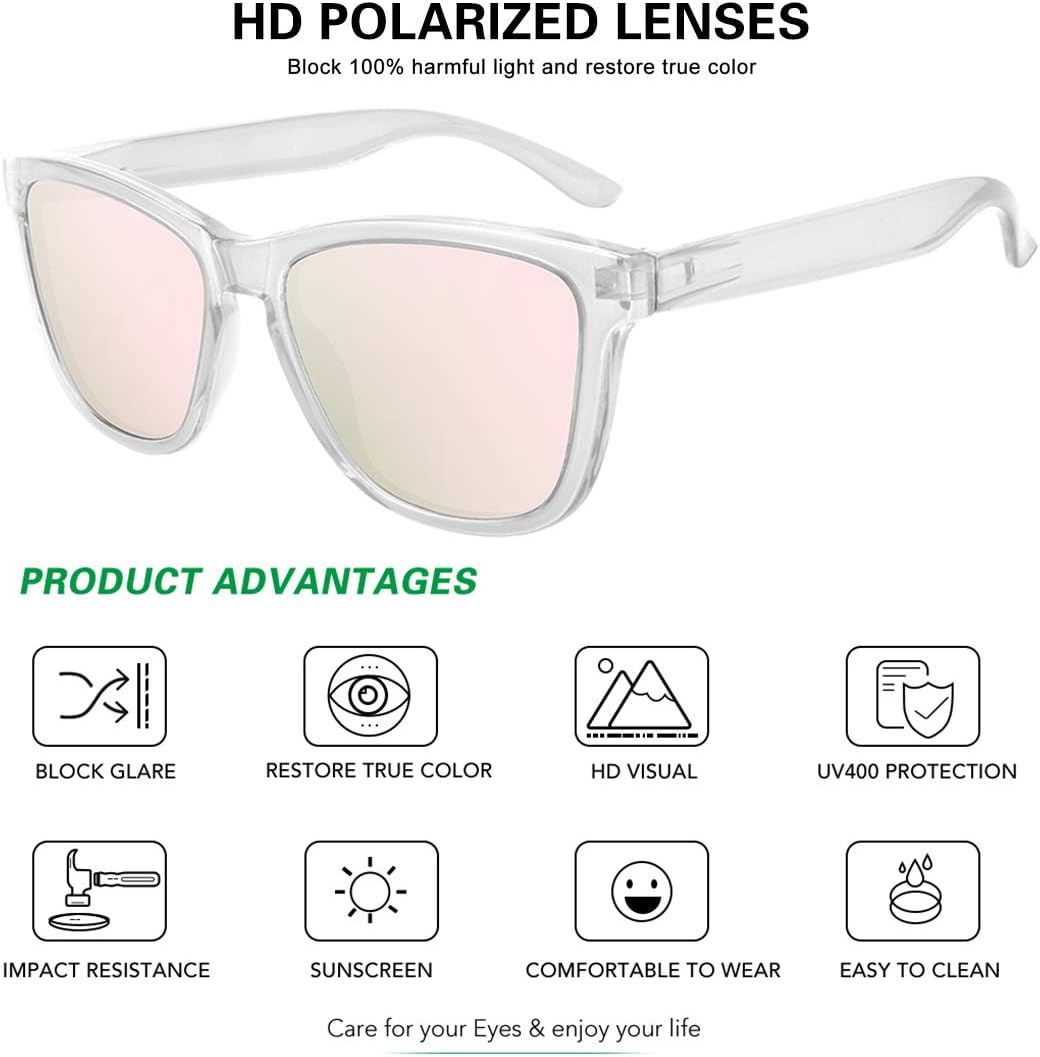 MEETSUN Polarized Sunglasses - Classic Retro Designer Style for Men and Women | UV Protection