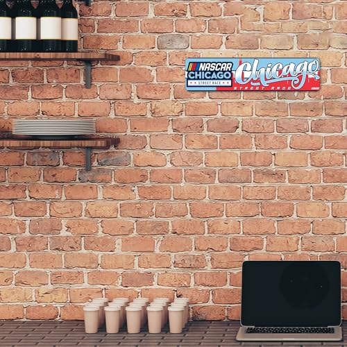 NASCAR Racing Metal Street Sign 4" x 15" - Chicago Street Race