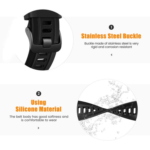 ANCOOL for Garmin Instinct Watch Bands/Forerunner 955 Watch Band,22mm Soft Silicone Straps for Forerunner 945/Instinct 2/Forerunner 935/Forerunner 965 (6 packs)