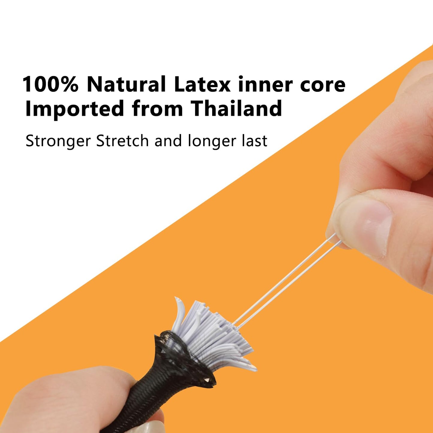 LUYADIN 1/4" x 32' Marine Grade Bungee Cord Elastic Shock Cord, Kayak Stretch String Rope, Heavy Duty Bungee Shock Cords for Repairing Tent Poles, DIY, Tie Downs (Black)