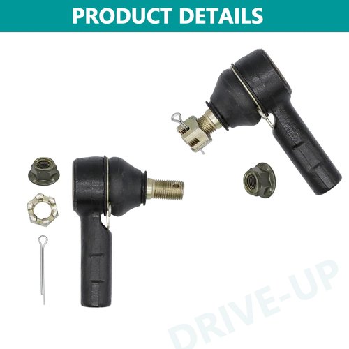 DRIVE UP Golf Cart Tie Rod End with Locknut for EZGO RXV 2008-Up Gas&Electric Models, OEM 604614(2pcs)