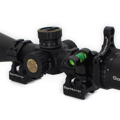 WestHunter Optics Picatinny Scope Rings, 1 Inch 30 mm Tactical Precision Scope Mount | 36 mm Center Height, Black