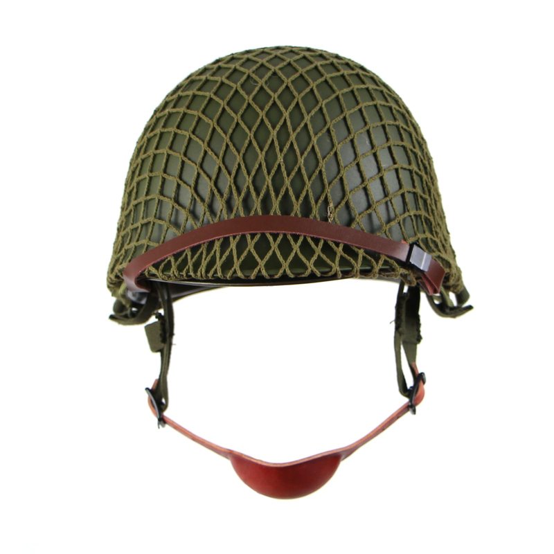 Airborne WW2 US M1C Helmet with Cover 506th Parachute Jump Version