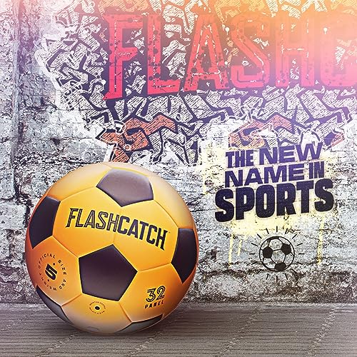 FlashCatch Light-Up Soccer Ball Size 5 Glow in the Dark Official US