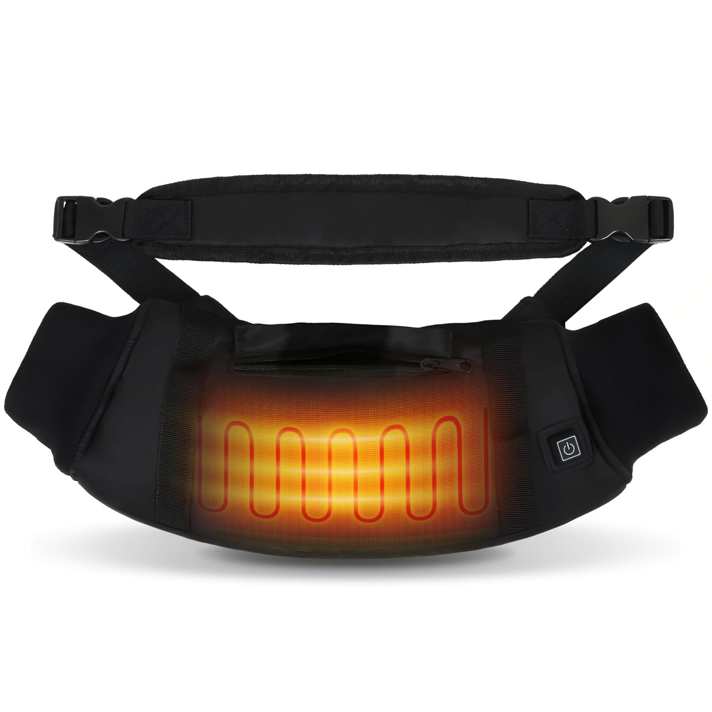 Heated Hand Warmers Pouch Electric Heated Hand Muff with 3-Level Heat Setting, Adjustable Strap, 2 Pocket, and USB Plug Hand Warmer Pouch for Hunting, Football, Golf, Fishing, Camping(No Power Bank)