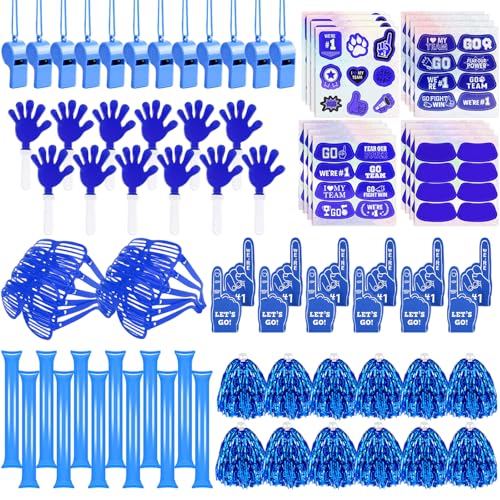 Letsroar Blue 204 Pcs School Spirit Accessories Set for Sports Events