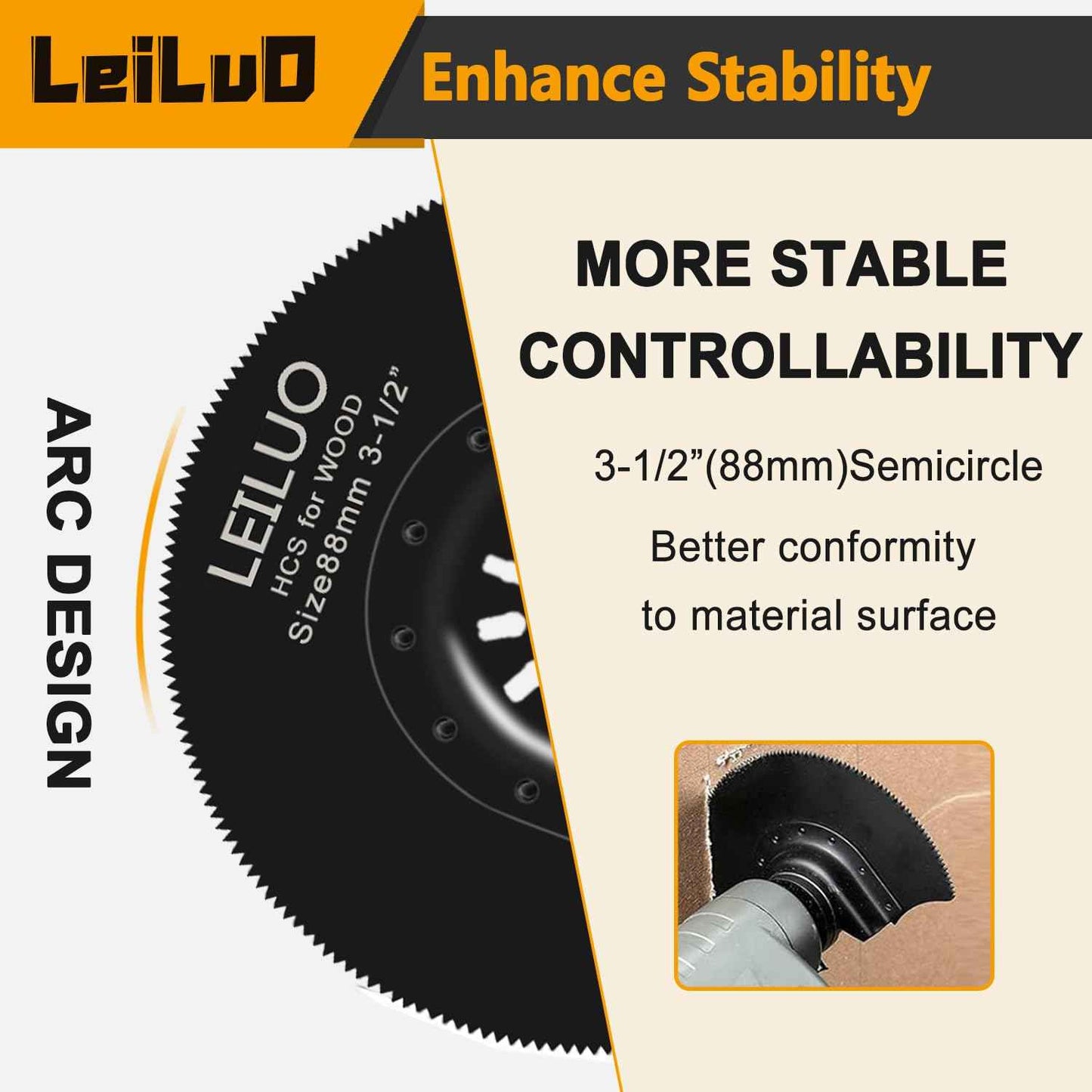 LEILUO 34 Pcs Multitool Blade Kits for Wood Nails Drywall Cutting Oscillating Saw Blades Universal Oscillating Tool Accessories with Storage Bag Compatible with DeWalt Makita Dremel and More