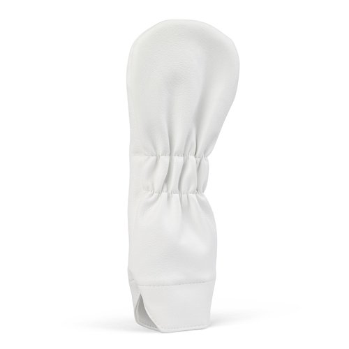 E9 Golf Fore The Birds Golf Head Cover - Synthetic Leather Golf Head Covers with Soft Fur Lining - Golf Club Covers with Unique V Shape Design Opening - Fairway, White