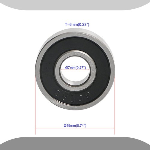 Aopin 609Z Skateboards Bearings Ball Bearings 0.35 x OD 0.94 Inch Double Metal Sealed Miniature, Applicable for Skateboards, 3D Printer Inline Skates Roller Skates Longboards Scooters, 10 Pcs