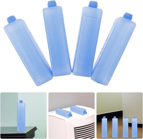Homoyoyo Reusable Ice Pack - 4 Pack Freezer Packs for Coolers & Lunch Boxes - Blue Color