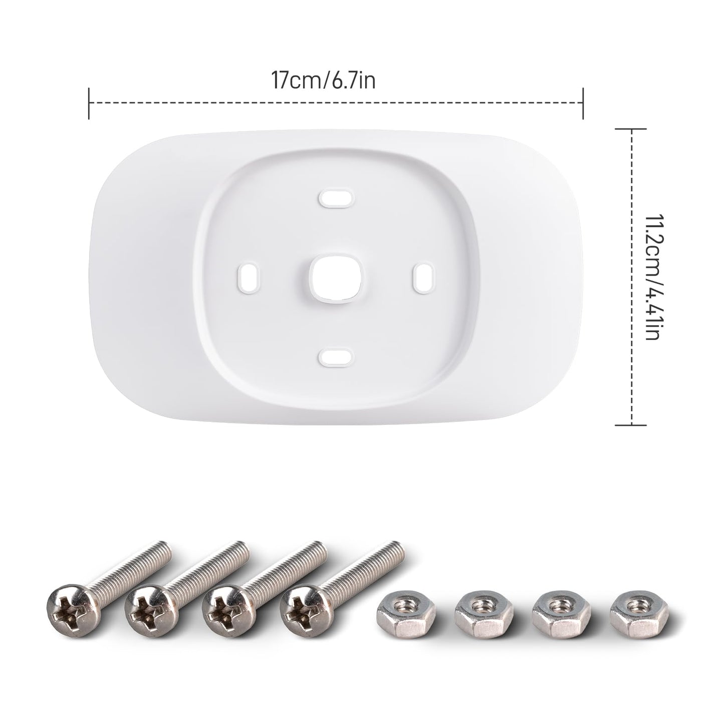 CERCGVEL Trim Plate Compatible with ecobee Smart Thermostat Essential, Wall Plate Bracket Cover, Programmable Thermostat Accessory, Practical Kit, Bracket Mount Cover, Stylish Design