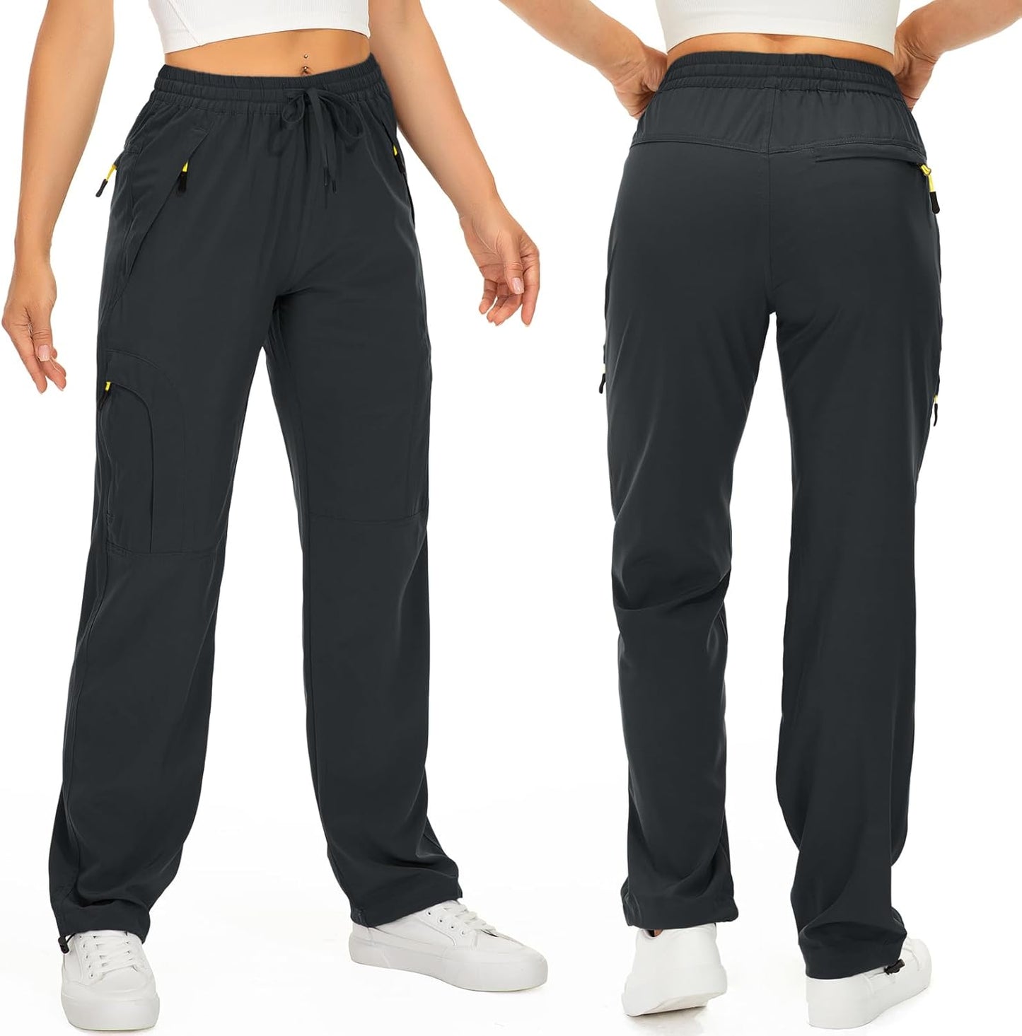 Skiennix Women's Hiking Pants - Quick Dry, UPF 50 Protection, Lightweight Cargo with Zipper Pockets