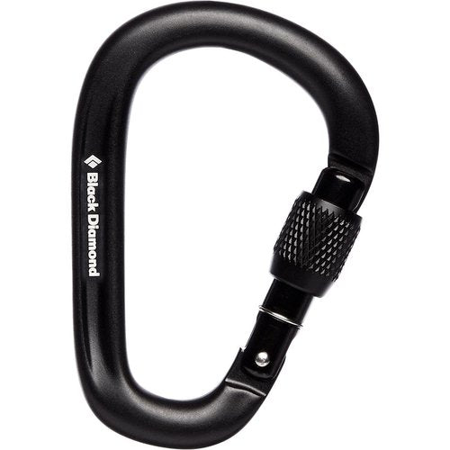 BLACK DIAMOND PearLock Screwgate Carabiner | HMS Shape | Keylock Nose | Secure, Smooth Handling for Belay & Anchors