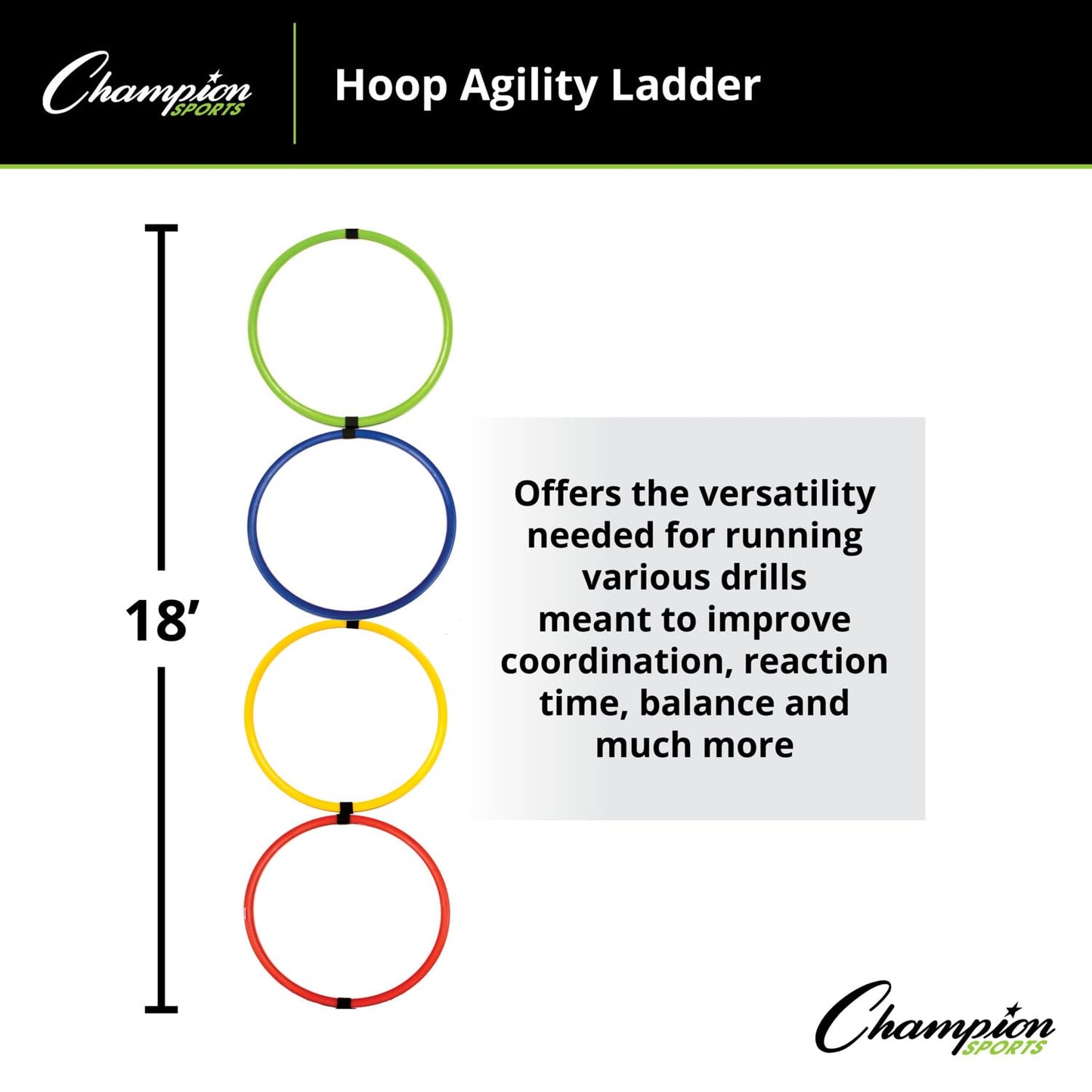 Champion Sports Hoops Agility Ladder