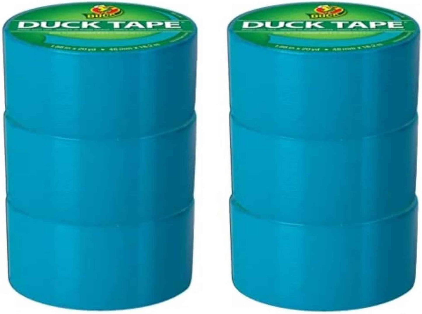 Duck Brand Duck Color Duct Tape, 6-Roll, Tranquil Teal (1265020_C)