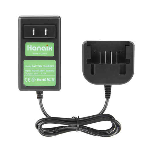 PCC691L Replacement for Porter Cable 20V Battery Charger PCC685L PCC680L PCC681L PCC682L PCC692L PCC699L, Also Fit for Black and Decker LCS1620 20V Li-ion Battery LB20 LBXR20 LBX20 LBX4020