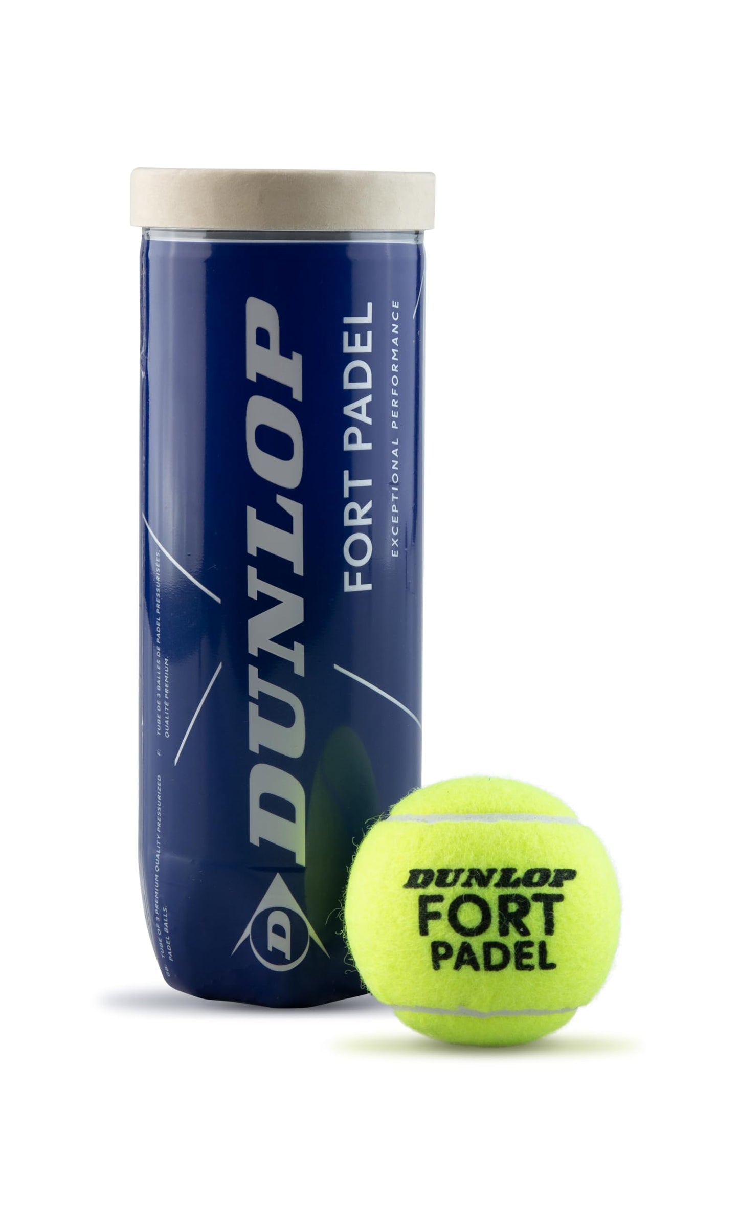 DUNLOP Fort Padel - FIP Approved Padel Balls for Tournament Matches (1x3 Can)