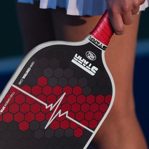 STARR Pulse Pro Pickleball Paddle | USAPA Approved 16mm Honeycomb Core | T700 Carbon Fiber Control Surface (Red)