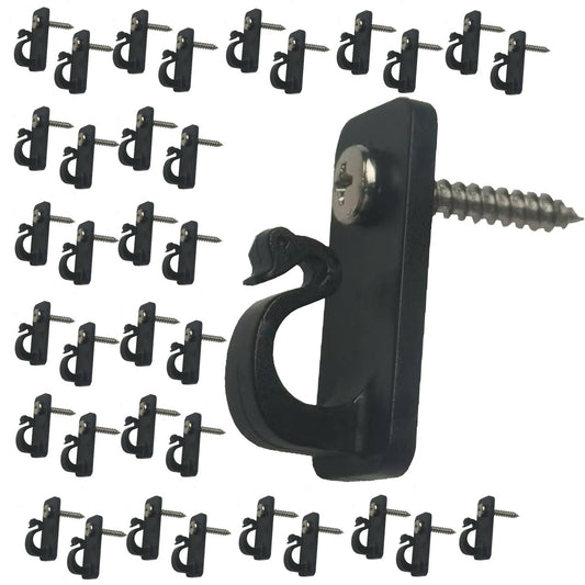 glowhitch Light Hooks for Outdoor String Lights Heavy Duty Christmas Light Clips, Patio Hooks for Outside Garage, Holiday Party, and Year-Round Decor