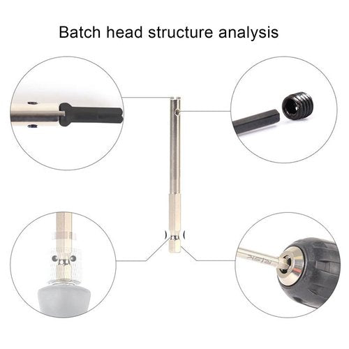 Fayelume Bike Spoke Wrench, Bicycle Spoke Wrench, Quick Release Bit Holder, Bicycle Spokes Screwdrivers, Bit Driver Handle