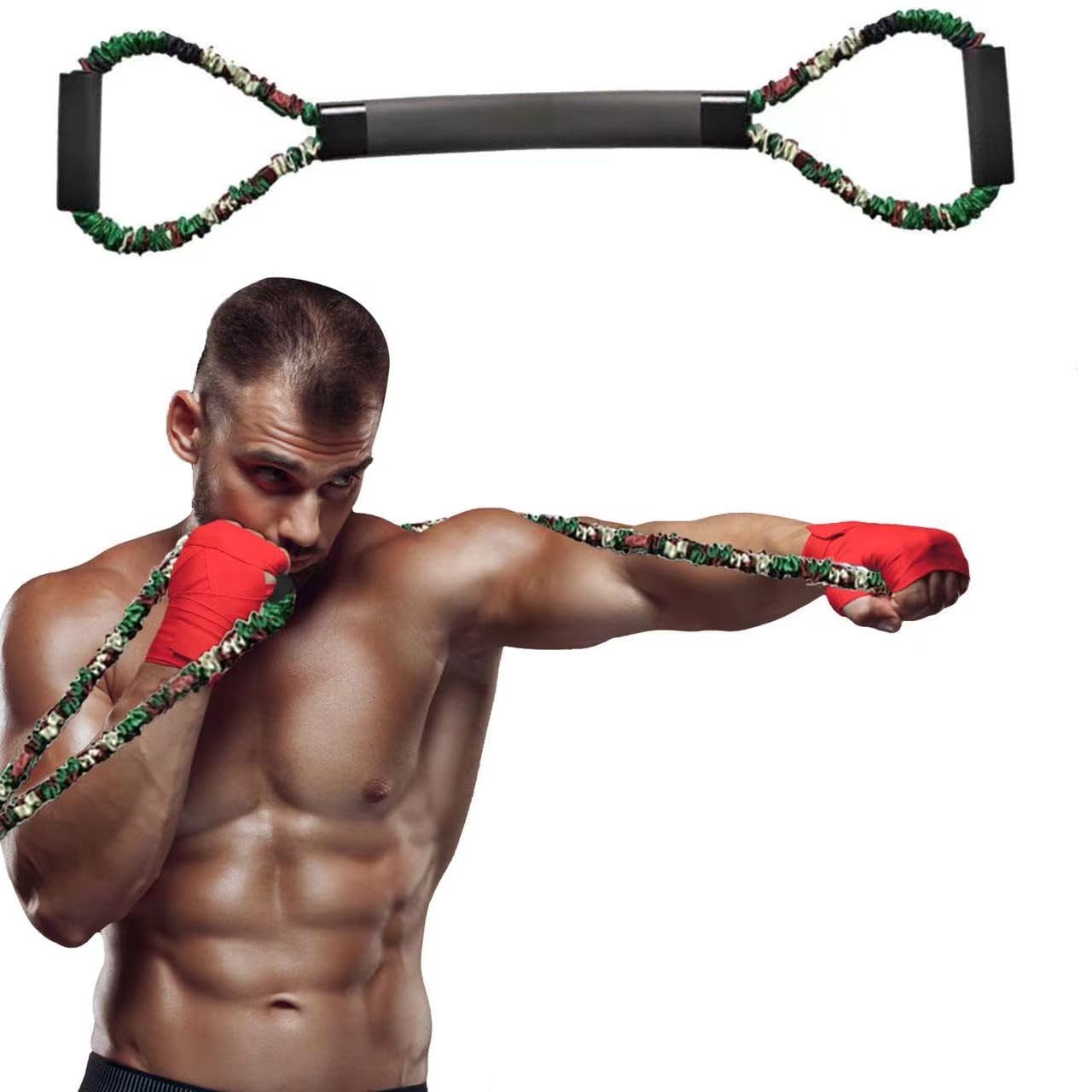 Ycendelion Boxing Training Equipment, Resistance Bands for Shadow Kicking Punching Exercise Accessories for Full Body Workout Home Gym Men and Women 30lbs