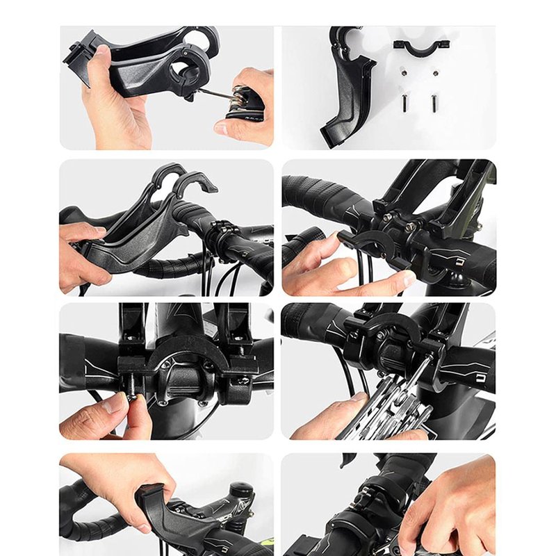 WILD MAN Quick Release 3.5L Hard Shell Waterproof Scooter Storage Bag with Touch Screen for Kick Scooters Folding Bike(GS9)