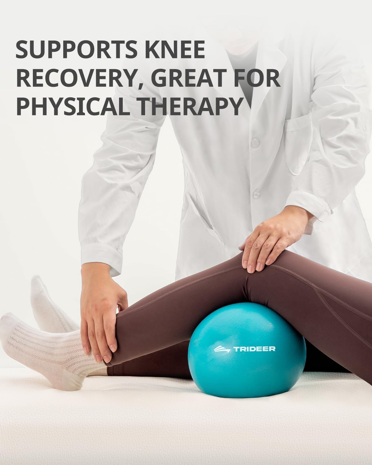 Trideer 9-Inch Pilates Ball - Small Exercise Ball for Yoga, Core Training & Physical Therapy